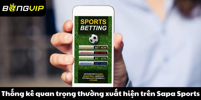 Những thống kê quan trọng thường xuất hiện trên Sapa Sports